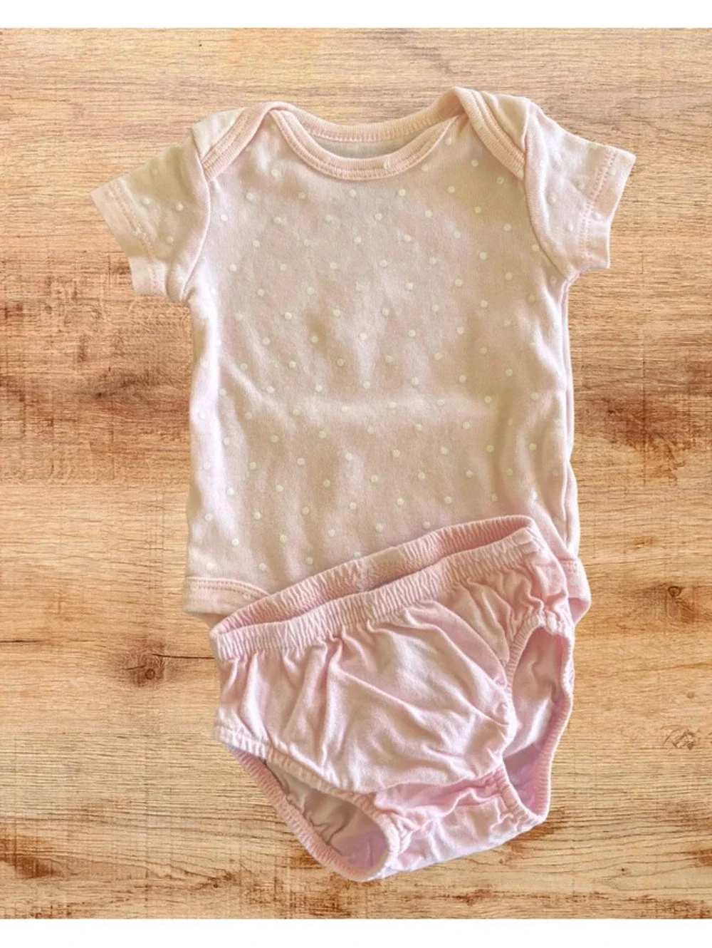 Newborn Carter's Pink Outfit Bundle Bodysuits & Bloomers 2 Sets